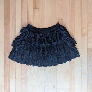 Black Ruffled Skirt